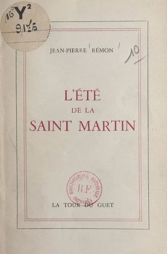 L'été de la Saint Martin - Jean-Pierre Rémon - FeniXX réédition numérique