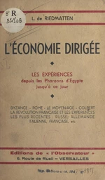 L'économie dirigée