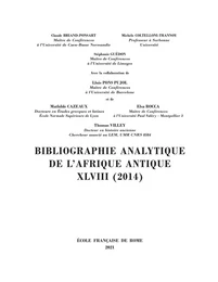 Bibliographie analytique de l’Afrique antique XLVIII (2014)