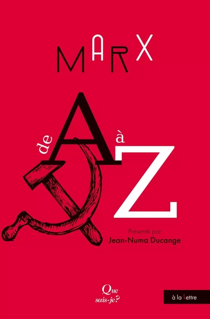 Marx de A à Z - Jean-Numa Ducange - Humensis