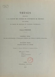 Les zones subbriançonnaise et briançonnaise occidentale entre Vallouise et Guillestre (Hautes-Alpes)