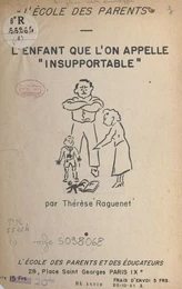 L'enfant que l'on appelle "insupportable"