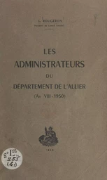 Les administrateurs du département de l'Allier