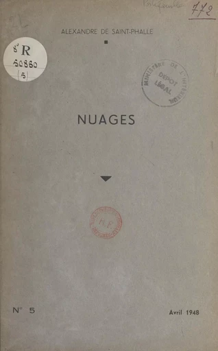 Nuages - Alexandre de Saint-Phalle - FeniXX réédition numérique