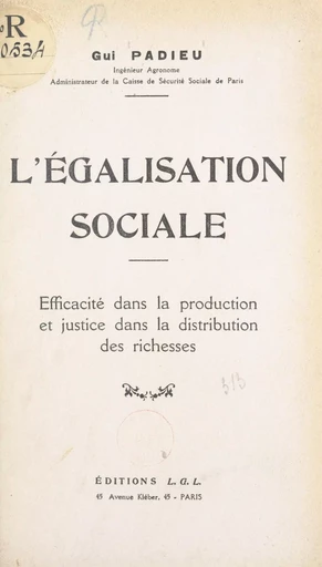 L'égalisation sociale - Gui Padieu - FeniXX réédition numérique