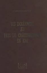 Les doléances au pays de Châteaubriant en 1789