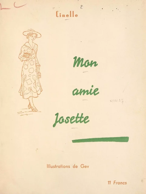 Mon amie Josette -  Cinelle - FeniXX réédition numérique