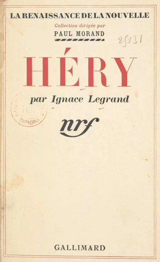 Héry - Ignace Legrand - FeniXX rédition numérique