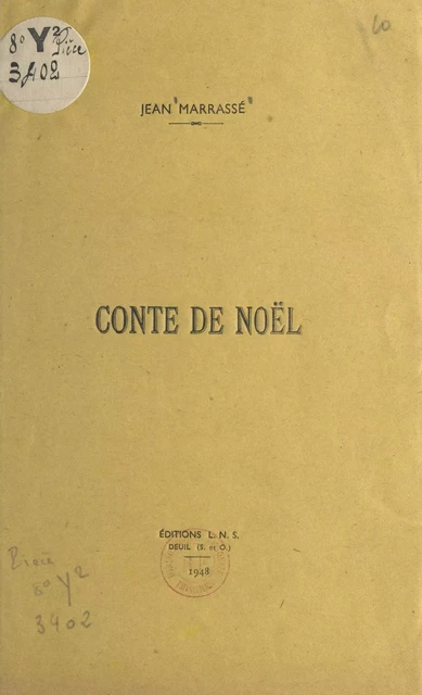 Conte de Noël - Jean Marrassé - FeniXX réédition numérique