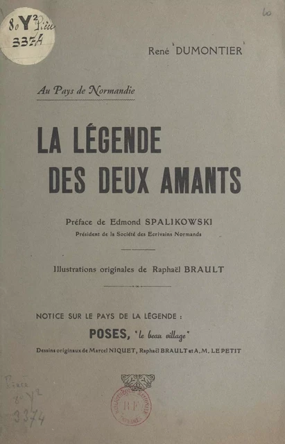 La légende des deux amants - René Dumontier - FeniXX réédition numérique