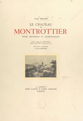 Le château de Montrottier - Joseph Serand - FeniXX réédition numérique