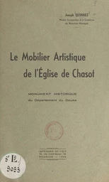 Le mobilier artistique de l'église de Chasot