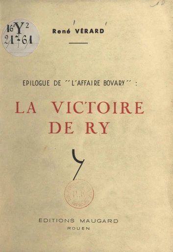 La victoire de Ry - René Vérard - FeniXX réédition numérique