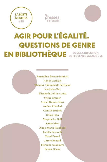 Agir pour l’égalité. Questions de genre en bibliothèque -  - Presses de l’enssib