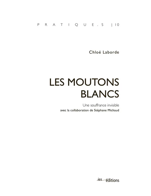 Les moutons blancs - Chloé Laborde - Éditions ies