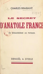 Le secret d'Anatole France