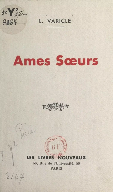 Âmes sœurs - L. Varicle - FeniXX réédition numérique