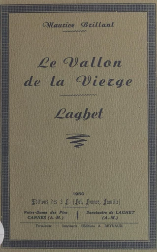 Le Vallon de la Vierge - Maurice Brillant - FeniXX réédition numérique