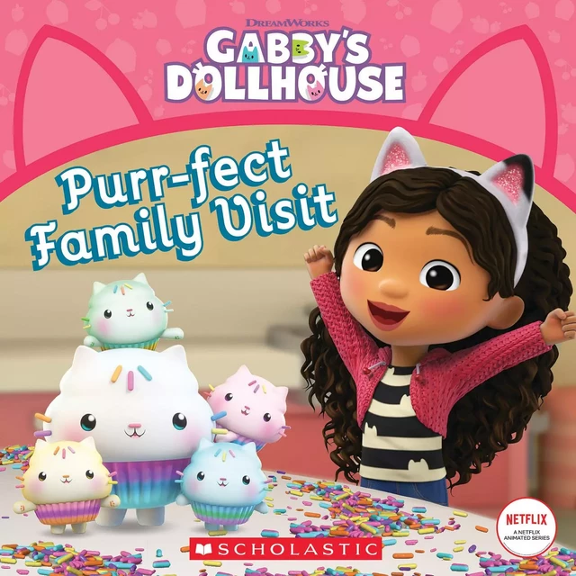 Purr-fect Family Visit (Gabby's Dollhouse Storybook) - Pamela Bobowicz - Scholastic Inc.