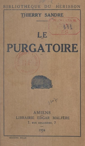 Le purgatoire - Thierry Sandre - FeniXX réédition numérique