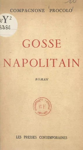 Gosse napolitain - Aoli Mario, Compagnone Procolo - FeniXX réédition numérique