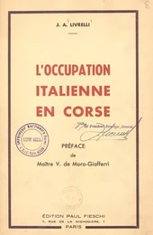 L'occupation italienne en Corse