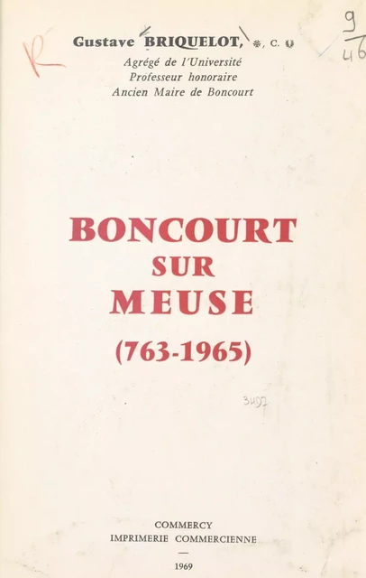 Boncourt-sur-Meuse - Gustave Briquelot - FeniXX réédition numérique