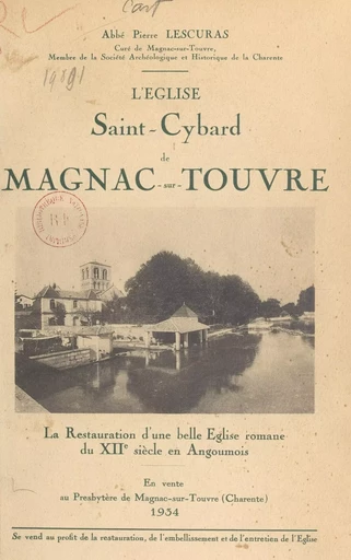 L'église Saint-Cybard de Magnac-sur-Touvre - Pierre Lescuras - FeniXX réédition numérique