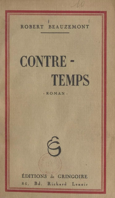 Contre-temps - Robert Beauzemont - FeniXX réédition numérique