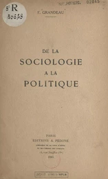 De la sociologie à la politique