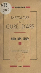 Messages du curé d'Ars