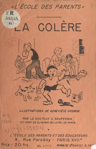 La colère - Cyrille Koupernik - FeniXX réédition numérique