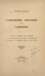 L'ancienne maîtrise de Langres