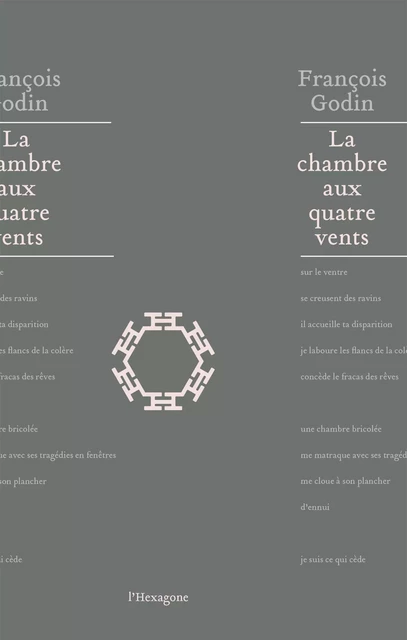 La chambre aux quatre vents - François Godin - Les Éditions de l'Hexagone