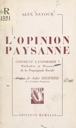 L'opinion paysanne