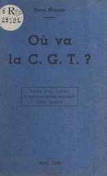 Où va la CGT ?