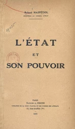 L'État et son pouvoir