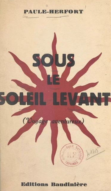 Sous le soleil levant - Paule Herfort - FeniXX réédition numérique