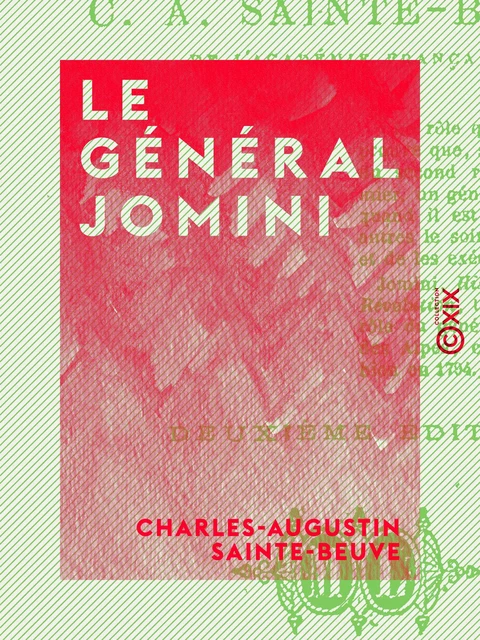 Le Général Jomini - Charles-Augustin Sainte-Beuve - Collection XIX