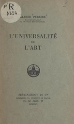 L'universalité de l'art