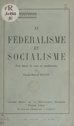 Fédéralisme et socialisme