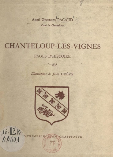 Chanteloup-les-Vignes - Georges Pacaud - FeniXX réédition numérique