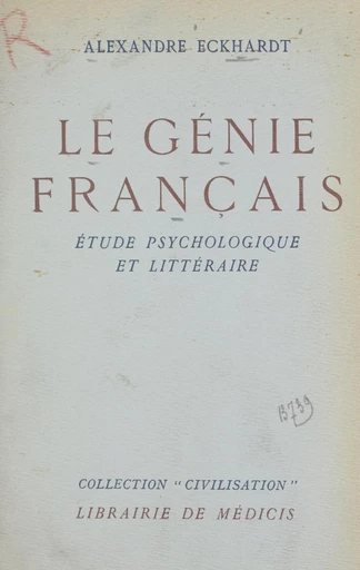 Le génie français - Alexandre Eckhardt - FeniXX réédition numérique