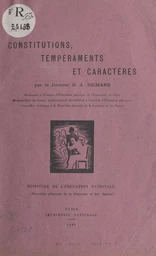 Constitutions, tempéraments et caractères