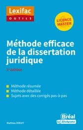 Méthode efficace de la dissertation juridique - Licence et Master