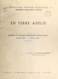 En terre Adélie