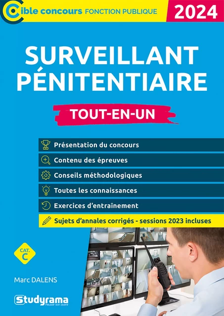 Surveillant pénitentiaire - Tout-en-un - Catégorie C - Concours 2024 - Marc Dalens - Studyrama