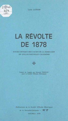 La révolte de 1878 - Linda Latham - FeniXX réédition numérique