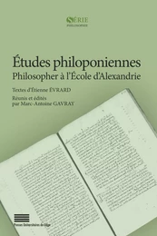 Études philoponiennes