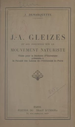 J.-A. Gleizes et son influence sur le mouvement naturiste